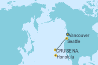Visitando Vancouver (Canadá), Seattle (Washington/EEUU), Seattle (Washington/EEUU), CRUISE NAPALI COAST, AT SEA, Honolulu (Hawai)