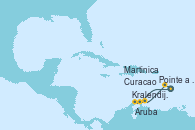 Visitando Pointe a Pitre (Guadalupe), Kralendijk (Antillas), Aruba (Antillas), Curacao (Antillas), Martinica (Antillas), Pointe a Pitre (Guadalupe)
