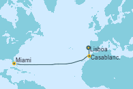Visitando Lisboa (Portugal), Casablanca (Marruecos), Miami (Florida/EEUU)