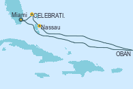 Visitando Miami (Florida/EEUU), OBAN (HALFMOON BAY), Nassau (Bahamas), Celebration Key, The Bahamas, Miami (Florida/EEUU)