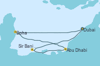 Visitando Dubai, Doha (Catar), Doha (Catar), Abu Dhabi (Emiratos Árabes Unidos), Sir Bani Yas Is (Emiratos Árabes Unidos), Dubai, Dubai