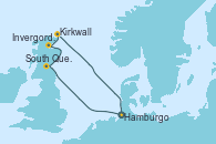 Visitando Hamburgo (Alemania), South Queensferry (Escocia), South Queensferry (Escocia), Invergordon (Escocia), Kirkwall (Escocia), Hamburgo (Alemania)
