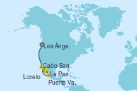 Visitando Los Ángeles (California), Cabo San Lucas (México), Cabo San Lucas (México), La Paz (México), Loreto (México), Puerto Vallarta (México), Los Ángeles (California)