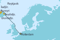 Visitando Rotterdam (Holanda), Seydisfjordur (Islandia), Akureyri (Islandia), Ísafjörður (Islandia), Grundafjord (Islandia), Reykjavik (Islandia)