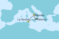 Visitando Palermo (Italia), Nápoles (Italia), La Goulette (Tunez), Palermo (Italia)