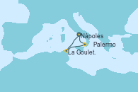 Visitando Nápoles (Italia), La Goulette (Tunez), Palermo (Italia), Nápoles (Italia)