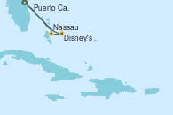 Visitando Puerto Cañaveral (Florida), Nassau (Bahamas), Disney's Lookout Cay (Bahamas), Puerto Cañaveral (Florida)