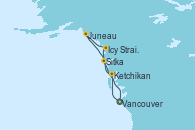Visitando Vancouver (Canadá), Ketchikan (Alaska), Icy Strait Point (Alaska), Juneau (Alaska), Sitka (Alaska), Vancouver (Canadá)