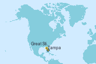 Visitando Tampa (Florida), Great Stirrup Cay (Bahamas), Tampa (Florida)