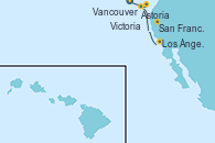 Visitando Vancouver (Canadá), Vancouver (Canadá), Victoria (Canadá), Astoria (Oregón), San Francisco (California/EEUU), Los Ángeles (California)