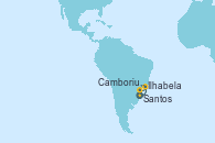 Visitando Santos (Brasil), Ilhabela (Brasil), Camboriu, Brazil, Santos (Brasil)