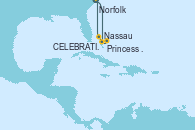 Visitando Norfolk (Virginia/EEUU), Nassau (Bahamas), Princess Cays (Caribe), Celebration Key, The Bahamas, Norfolk (Virginia/EEUU)