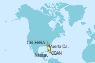 Visitando Puerto Cañaveral (Florida), Celebration Key, The Bahamas, OBAN (HALFMOON BAY), Nassau (Bahamas), Puerto Cañaveral (Florida)