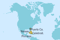 Visitando Puerto Cañaveral (Florida), Nassau (Bahamas), Celebration Key, The Bahamas, Princess Cays (Caribe), Puerto Cañaveral (Florida)