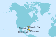 Visitando Puerto Cañaveral (Florida), Nassau (Bahamas), Princess Cays (Caribe), Celebration Key, The Bahamas, Puerto Cañaveral (Florida)