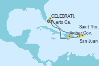 Visitando Puerto Cañaveral (Florida), Amber Cove (República Dominicana), San Juan (Puerto Rico), Saint Thomas (Islas Vírgenes), Celebration Key, The Bahamas, Puerto Cañaveral (Florida)