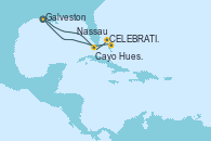 Visitando Galveston (Texas), Cayo Hueso (Key West/Florida), Celebration Key, The Bahamas, Nassau (Bahamas), Galveston (Texas)