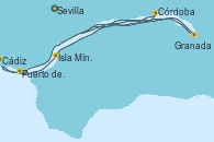 Visitando Sevilla (España), Córdoba (España), Cádiz (España), Puerto de Santa María (España), Isla Mínima (Sevilla), Granada (España), Sevilla (España), Sevilla (España)