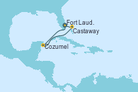 Visitando Fort Lauderdale (Florida/EEUU), Cozumel (México), Castaway (Bahamas), Fort Lauderdale (Florida/EEUU)