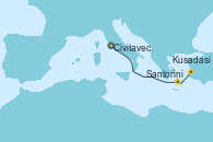 Visitando Civitavecchia (Roma), Santorini (Grecia), Kusadasi (Efeso/Turquía)