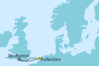 Visitando Southampton (Inglaterra), Rotterdam (Holanda), Southampton (Inglaterra)