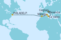 Visitando Ravenna (Italia), La Valletta (Malta), Cagliari (Cerdeña), Málaga, PHILADELPHIA, PENNSYLVANIA