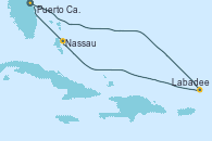 Visitando Puerto Cañaveral (Florida), Labadee (Haiti), Nassau (Bahamas), Puerto Cañaveral (Florida)