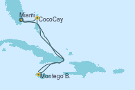 Visitando Miami (Florida/EEUU), Montego Bay (Jamaica), CocoCay (Bahamas), Miami (Florida/EEUU)