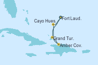 Visitando Fort Lauderdale (Florida/EEUU), Grand Turks(Turks & Caicos), Amber Cove (República Dominicana), Cayo Hueso (Key West/Florida), Fort Lauderdale (Florida/EEUU)
