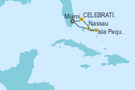 Visitando Miami (Florida/EEUU), Isla Pequeña (San Salvador/Bahamas), Nassau (Bahamas), CELEBRATION KEY, THE BAHAMAS, Miami (Florida/EEUU)