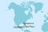 Visitando Jacksonville (Florida/EEUU), Isla Pequeña (San Salvador/Bahamas), Celebration Key, The Bahamas, Jacksonville (Florida/EEUU)