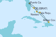 Visitando Puerto Cañaveral (Florida), Nassau (Bahamas), Isla Pequeña (San Salvador/Bahamas), Amber Cove (República Dominicana), CELEBRATION KEY, THE BAHAMAS, Puerto Cañaveral (Florida)
