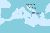 Visitando Brindisi (Italia), Split (Croacia), Venecia (Italia)