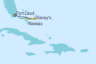 Visitando Fort Lauderdale (Florida/EEUU), Nassau (Bahamas), Disney's Lookout Cay (Bahamas), Fort Lauderdale (Florida/EEUU)