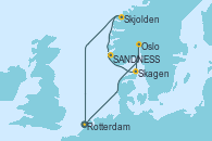 Visitando Rotterdam (Holanda), Oslo (Noruega), Skagen (Dinamarca), SANDNESS (STAVANGER), Skjolden (Noruega), Rotterdam (Holanda)