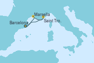 Visitando Barcelona, Marsella (Francia), Saint Tropez (Francia), Barcelona, Barcelona