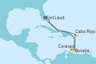 Visitando Fort Lauderdale (Florida/EEUU), Bonaire (Países Bajos), Curacao (Antillas), Cabo Rojo, Fort Lauderdale (Florida/EEUU)