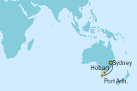 Visitando Sydney (Australia), Hobart (Australia), Hobart (Australia), Port Arthur (Tasmania/Australia), Sydney (Australia)