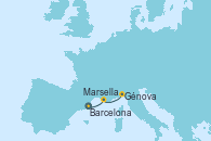 Visitando Barcelona, Marsella (Francia), Génova (Italia)