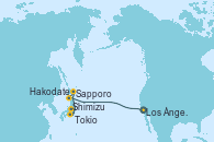 Visitando Los Ángeles (California), Hakodate (Japón), Sapporo (Japón), Shimizu (Japón), Tokio (Japón)