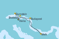 Visitando Viena (Austria), Viena (Austria), Melk (Austria), Durnstein (Austria), Budapest (Hungría), Budapest (Hungría), Bratislava (Eslovaquia), Viena (Austria)