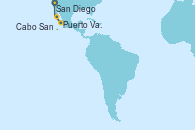 Visitando San Diego (California/EEUU), Puerto Vallarta (México), Cabo San Lucas (México), San Diego (California/EEUU)