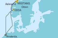 Visitando Ámsterdam (Holanda), KRISTIANSUND, Aalesund (Noruega), Olden (Noruega), ODDA, Ámsterdam (Holanda)