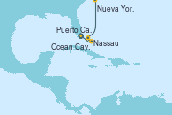 Visitando Puerto Cañaveral (Florida), Nassau (Bahamas), Ocean Cay MSC Marine Reserve (Bahamas), Nueva York (Estados Unidos)