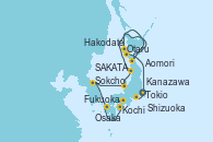 Visitando Tokio (Japón), Shizuoka (Japón), Osaka (Japón), Kochi (Japón), Fukuoka (Japón), Sokcho (Corea del Sur), Kanazawa (Japón), SAKATA (JAPAN), Aomori (Japón), Otaru (Japón), Hakodate (Japón), Tokio (Japón)