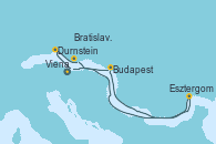 Visitando Viena (Austria), Viena (Austria), Durnstein (Austria), Bratislava (Eslovaquia), Budapest (Hungría), Esztergom (Hungría), Viena (Austria)