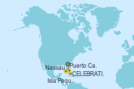Visitando Puerto Cañaveral (Florida), Nassau (Bahamas), Celebration Key, The Bahamas, Isla Pequeña (San Salvador/Bahamas), Puerto Cañaveral (Florida)