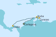 Visitando Cartagena de Indias (Colombia), Aruba (Antillas), Curacao (Antillas), Colón (Panamá)