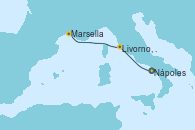 Visitando Nápoles (Italia), Livorno, Pisa y Florencia (Italia), Marsella (Francia)