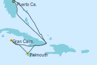 Visitando Puerto Cañaveral (Florida), Gran Caimán (Islas Caimán), Falmouth (Jamaica), Puerto Cañaveral (Florida)